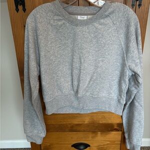 TNA Airy Fleece Light Gray Crew